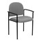 Emma and Oliver Comfort Stackable Steel Side Reception Chair with Arms
